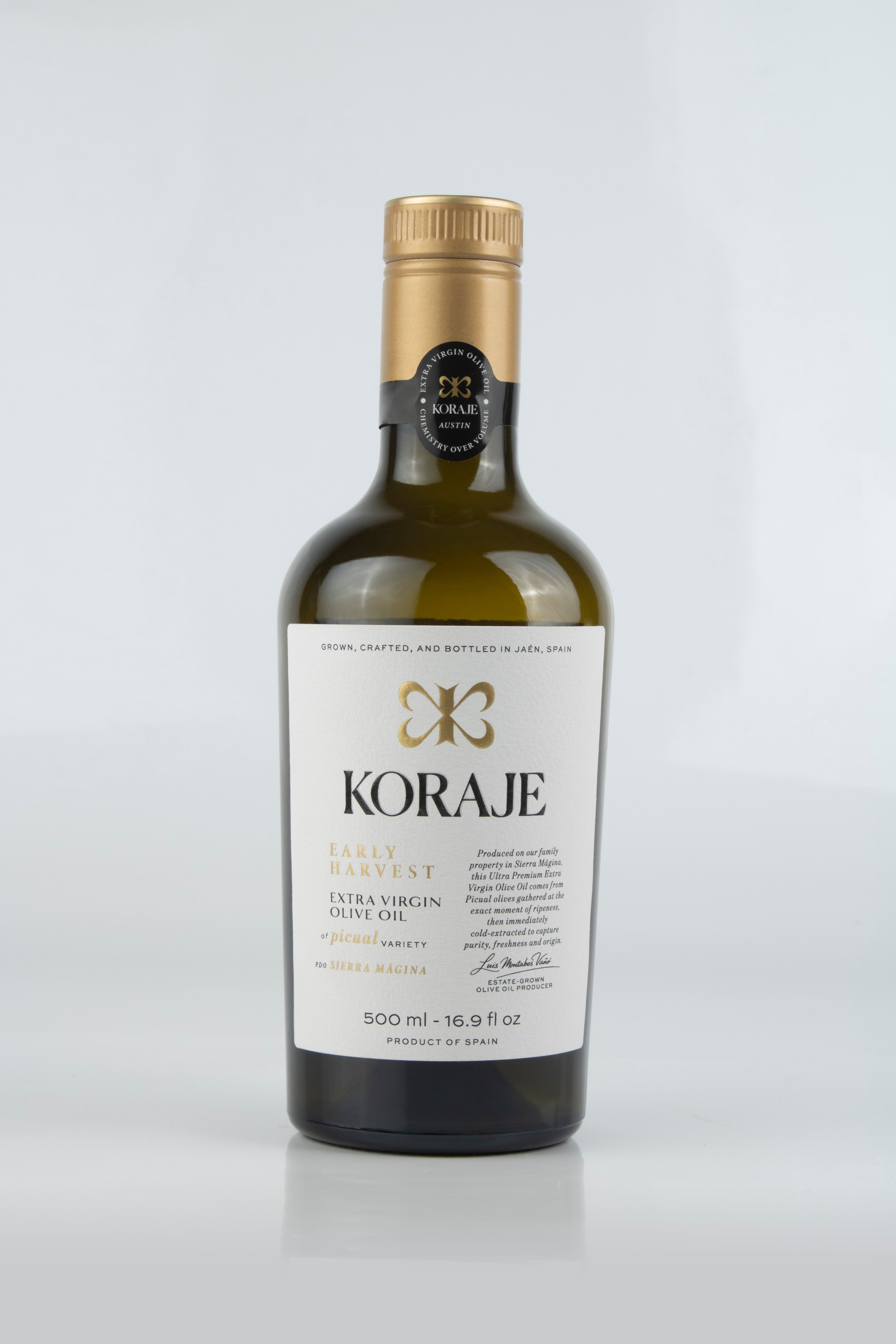 KORAJE Early-Harvest Picual Extra Virgin Olive Oil